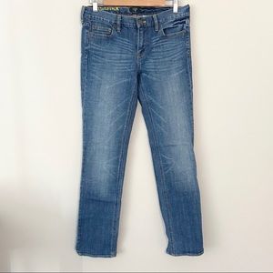 J. CREW Matchstick Stretch Blue Jeans Size 30